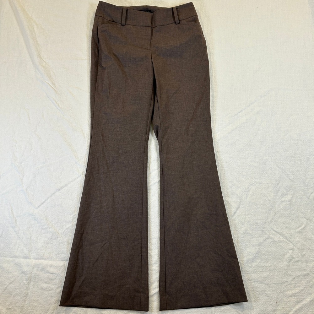 Ann Taylor Signature Brown Flare Leg Dress Pants Trousers Size 0 Professional
